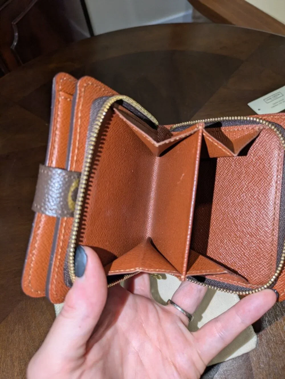 Share Authentic Louis Vuitton Monogram Compact Zip Bifold Wallet